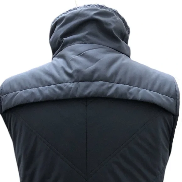 T by Talbots Navy Chevron Quilted Vest - Picture 8 of 12